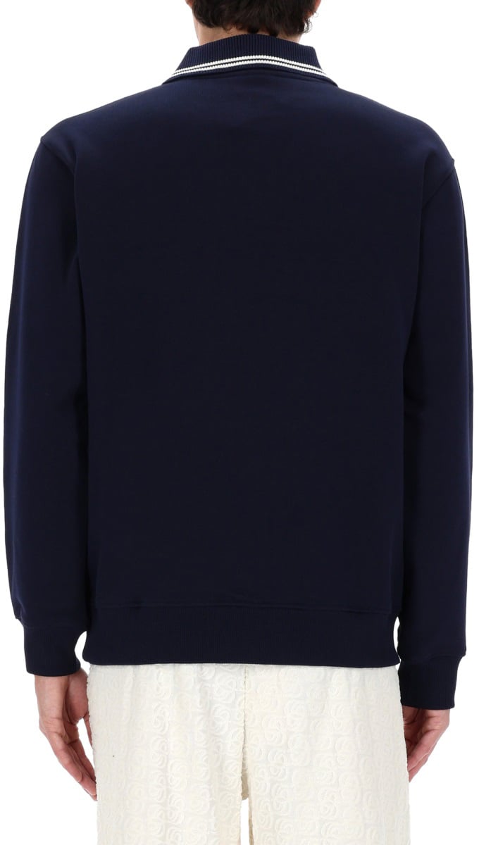 Drôle de Monsieur SWEATSHIRT POLO. Blauw