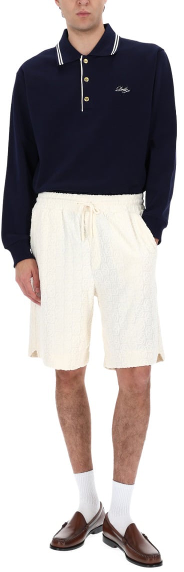 Drôle de Monsieur SWEATSHIRT POLO. Blauw