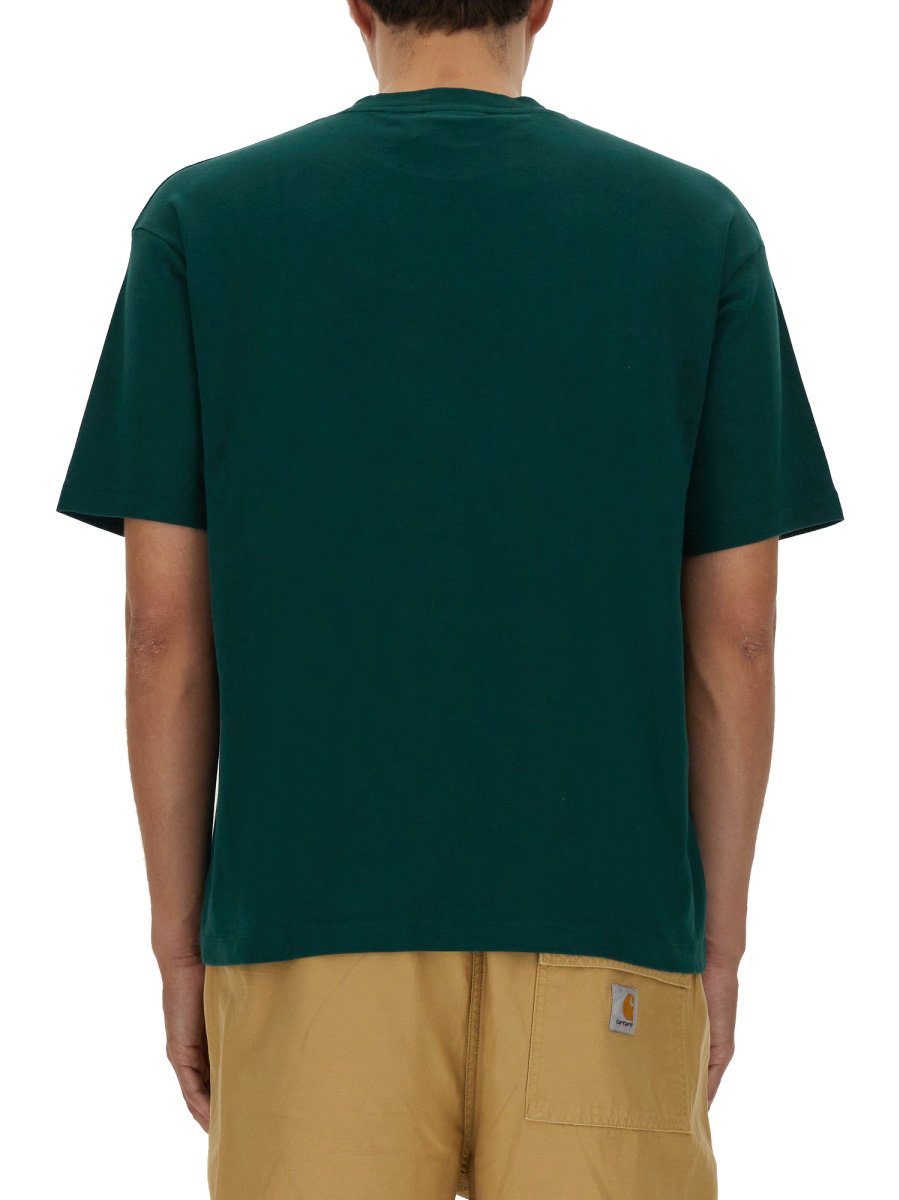 Drôle de Monsieur "SLOGAN" T-SHIRT Groen