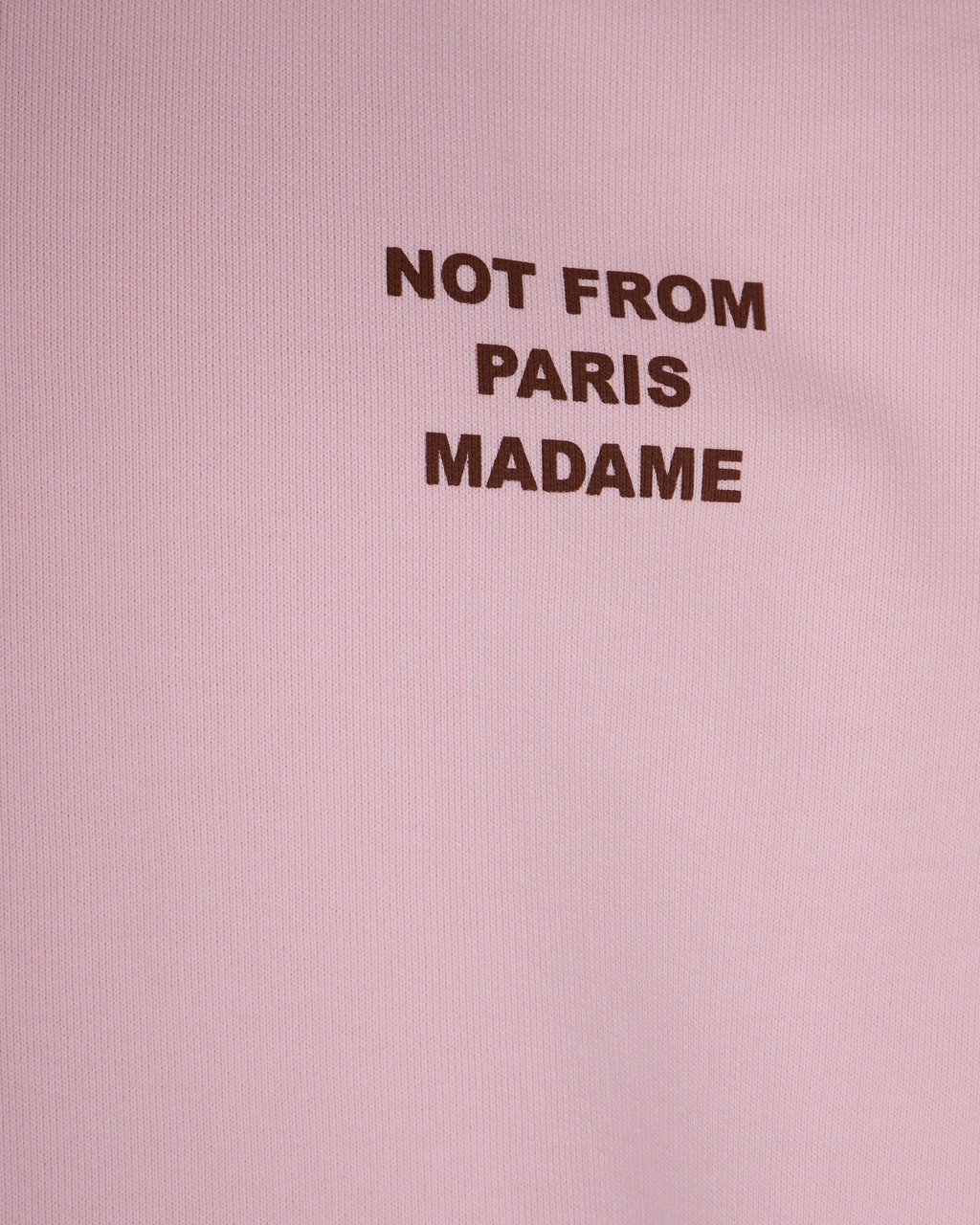 Drôle de Monsieur French Terry Sweatshirt with Slogan Print Neutraal