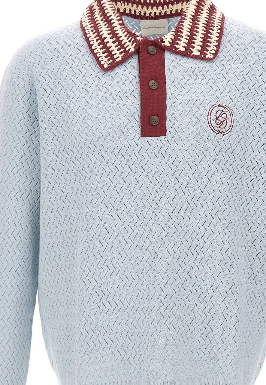 Drôle de Monsieur T-Shirts And Polos Light Blue Lichtblauw