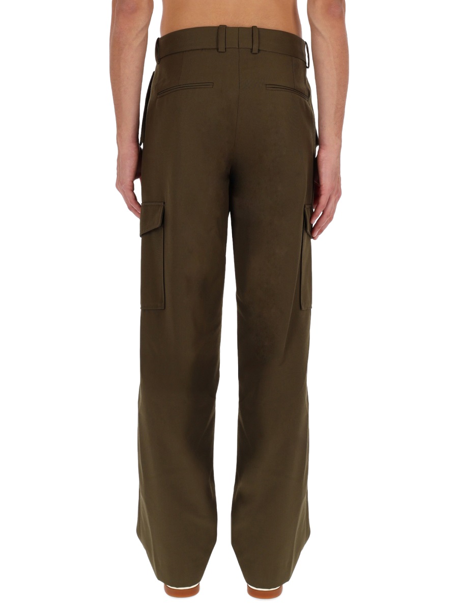 Drôle de Monsieur Straight-Leg Flap Pocket Cargo Pants Zwart
