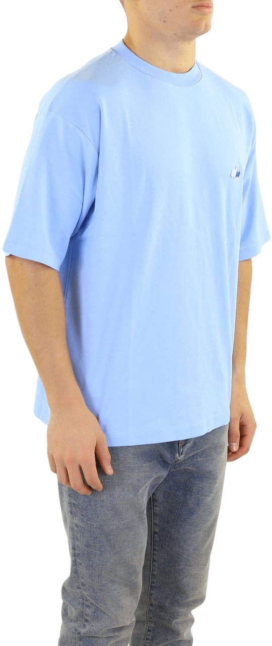 Drôle de Monsieur Heren Le T-Shirt Patch Ddm Blauw