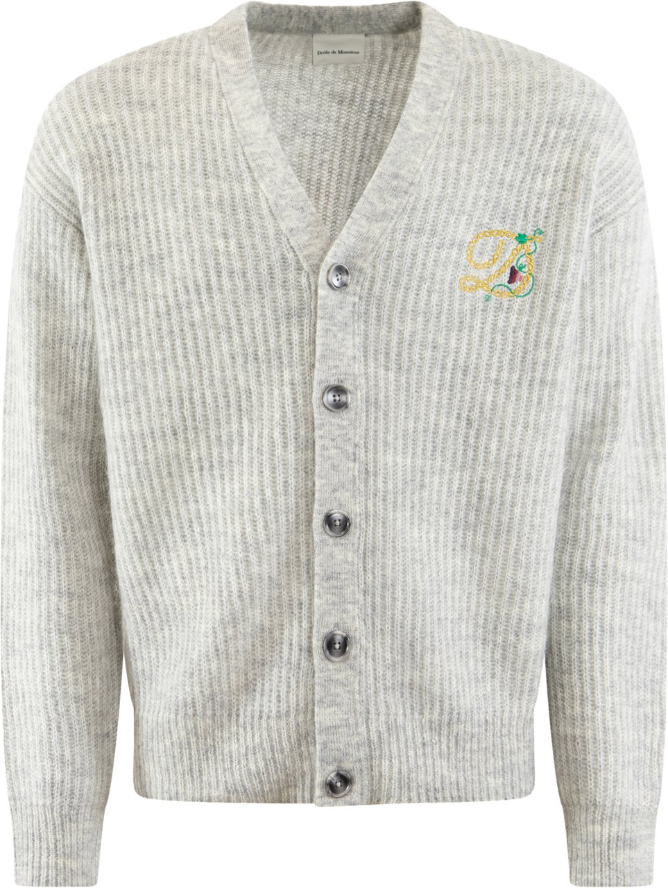 Drôle de Monsieur Heren Le Cardigan D Raisin Grijs