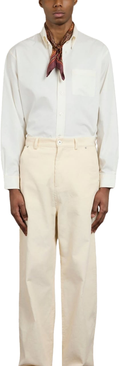 Drôle de Monsieur CORDUROY BAGGY PANTS Wit
