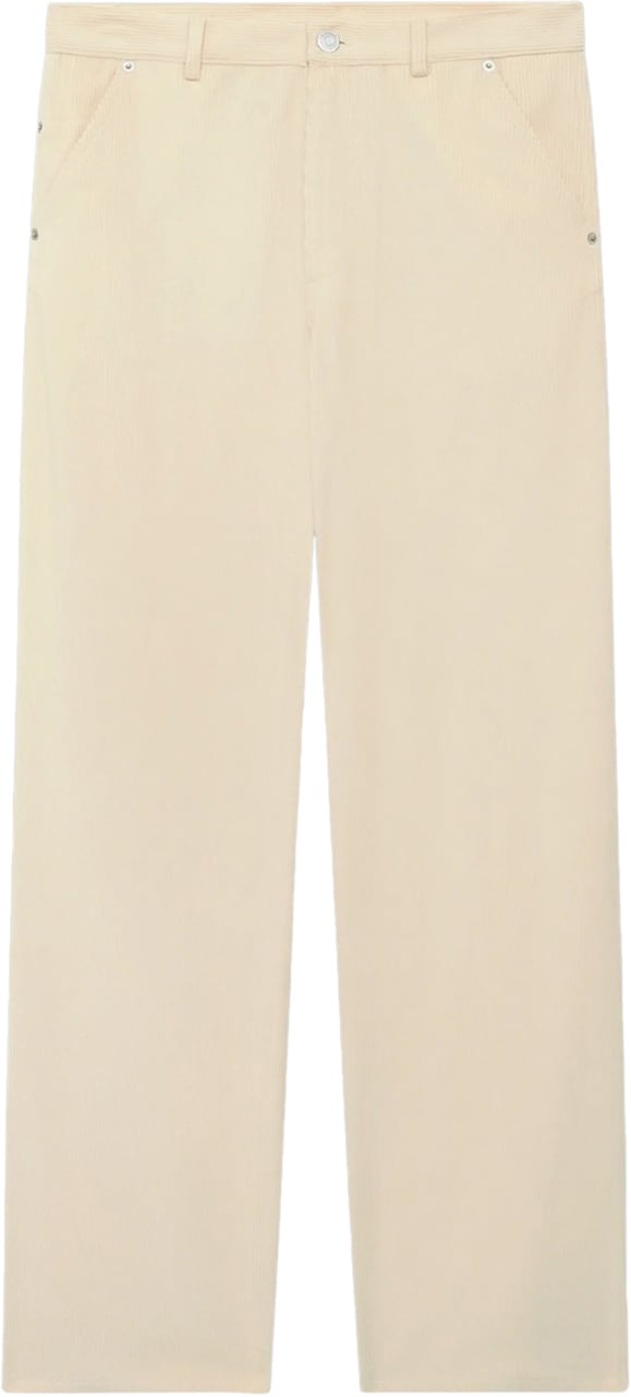 Drôle de Monsieur CORDUROY BAGGY PANTS Wit