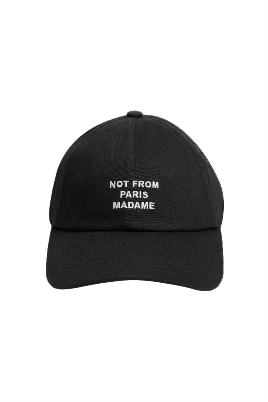 Drôle de Monsieur La Casquette Slogan Zwart