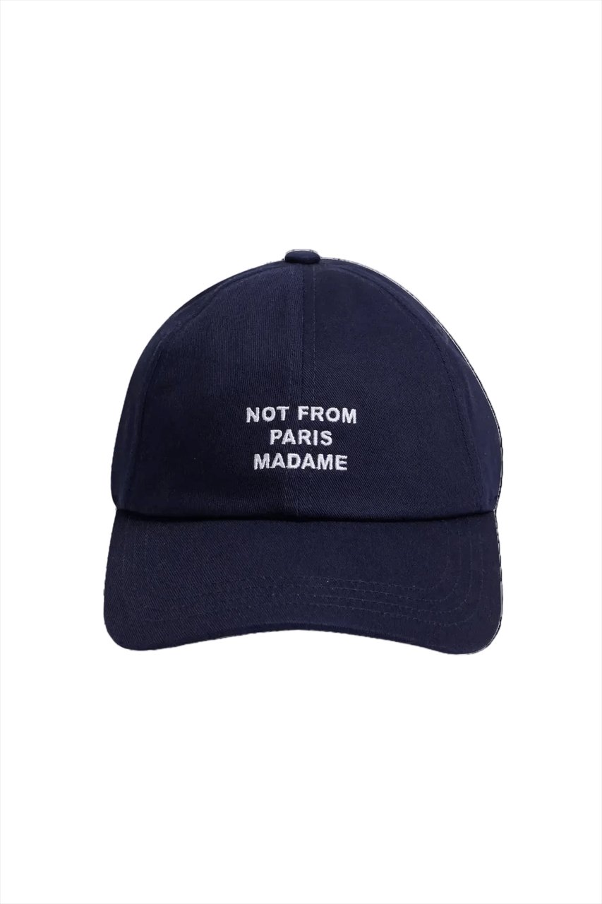 Drôle de Monsieur La Casquette Slogan Zwart