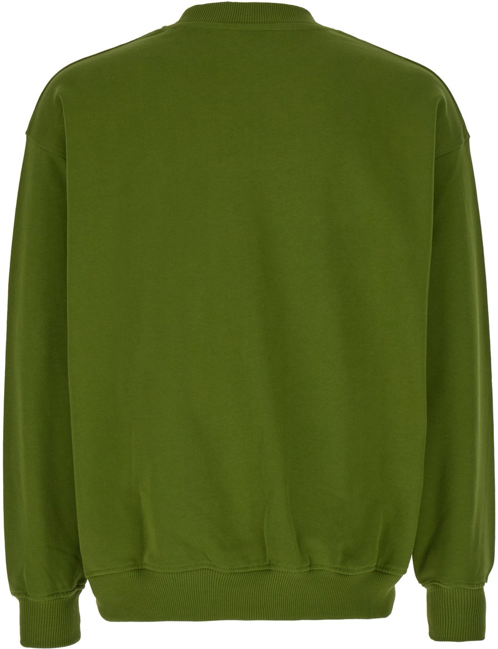 Drôle de Monsieur Drôle de Monsieur Olive green cotton sweatshirt Groen