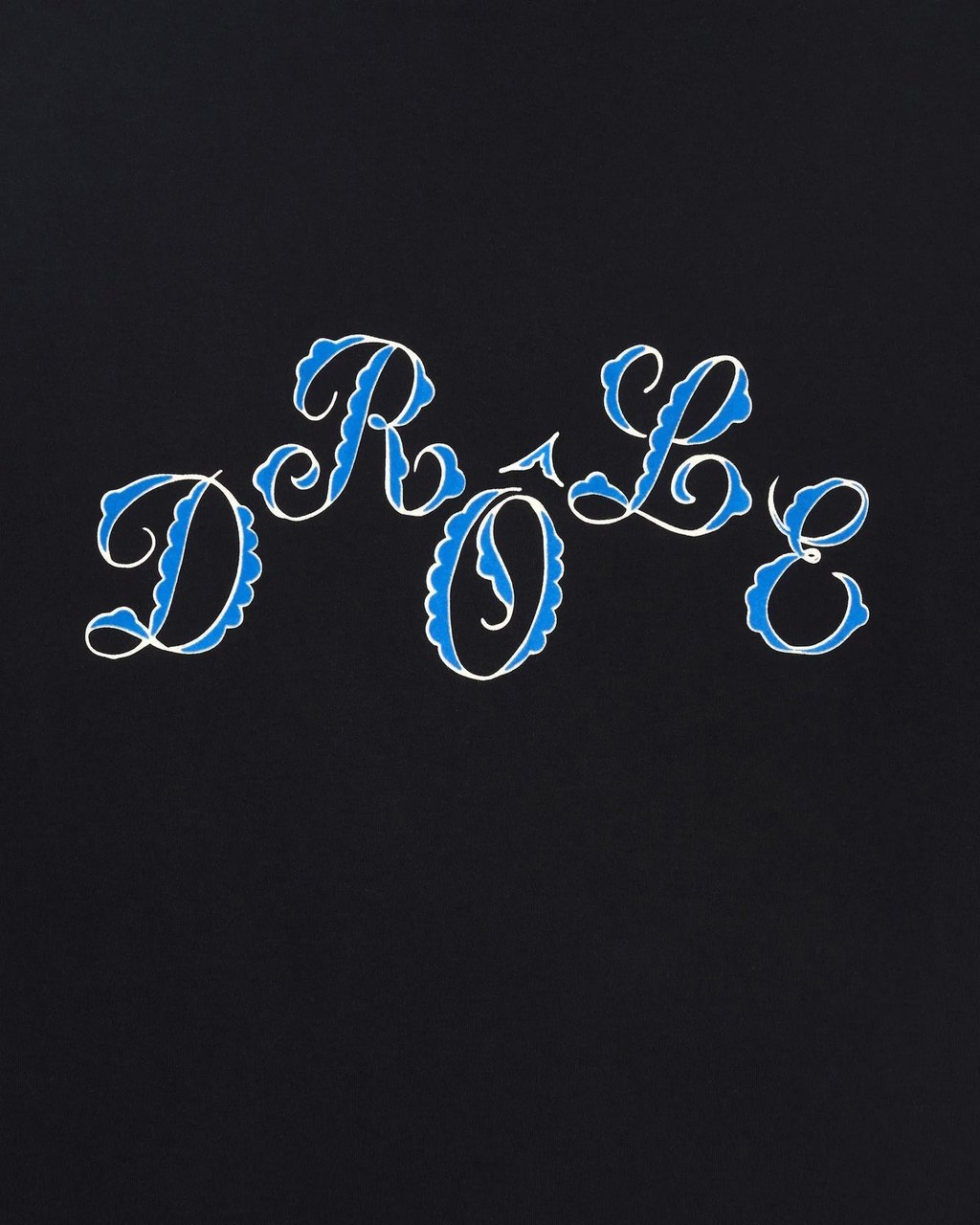 Drôle de Monsieur DRÔLE LOGO T-SHIRT BLACK Zwart