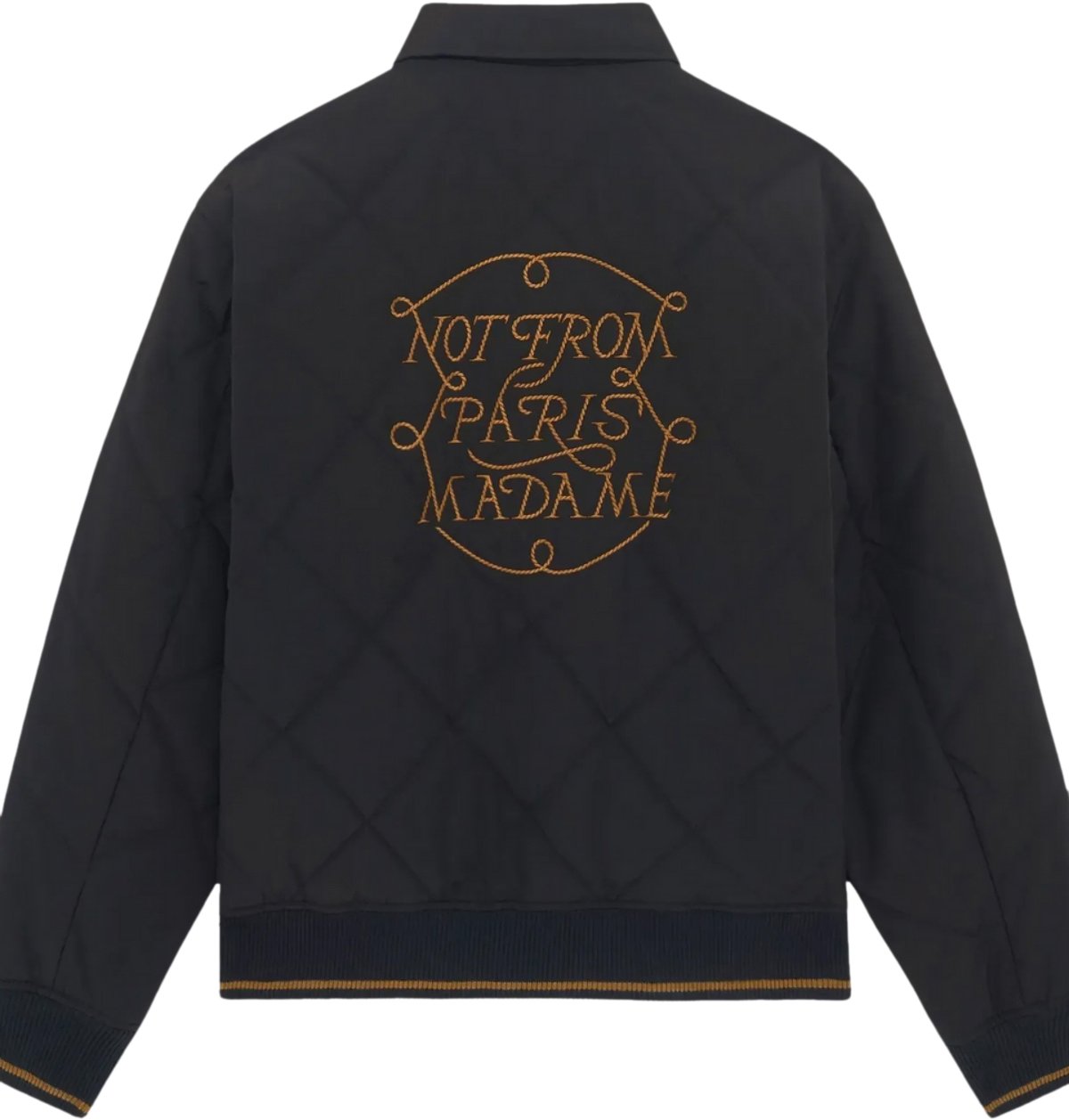 Drôle de Monsieur SLOGAN TRESSES LOGO BOMBER JACKET Zwart