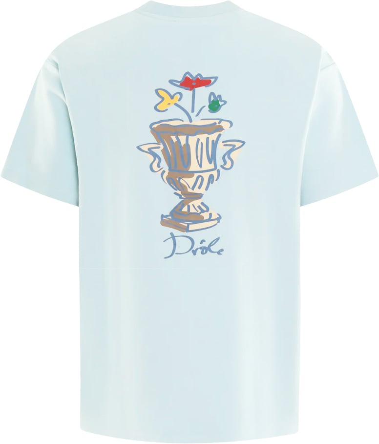 Drôle de Monsieur Heren Vase T-Shirt Blauw Blauw