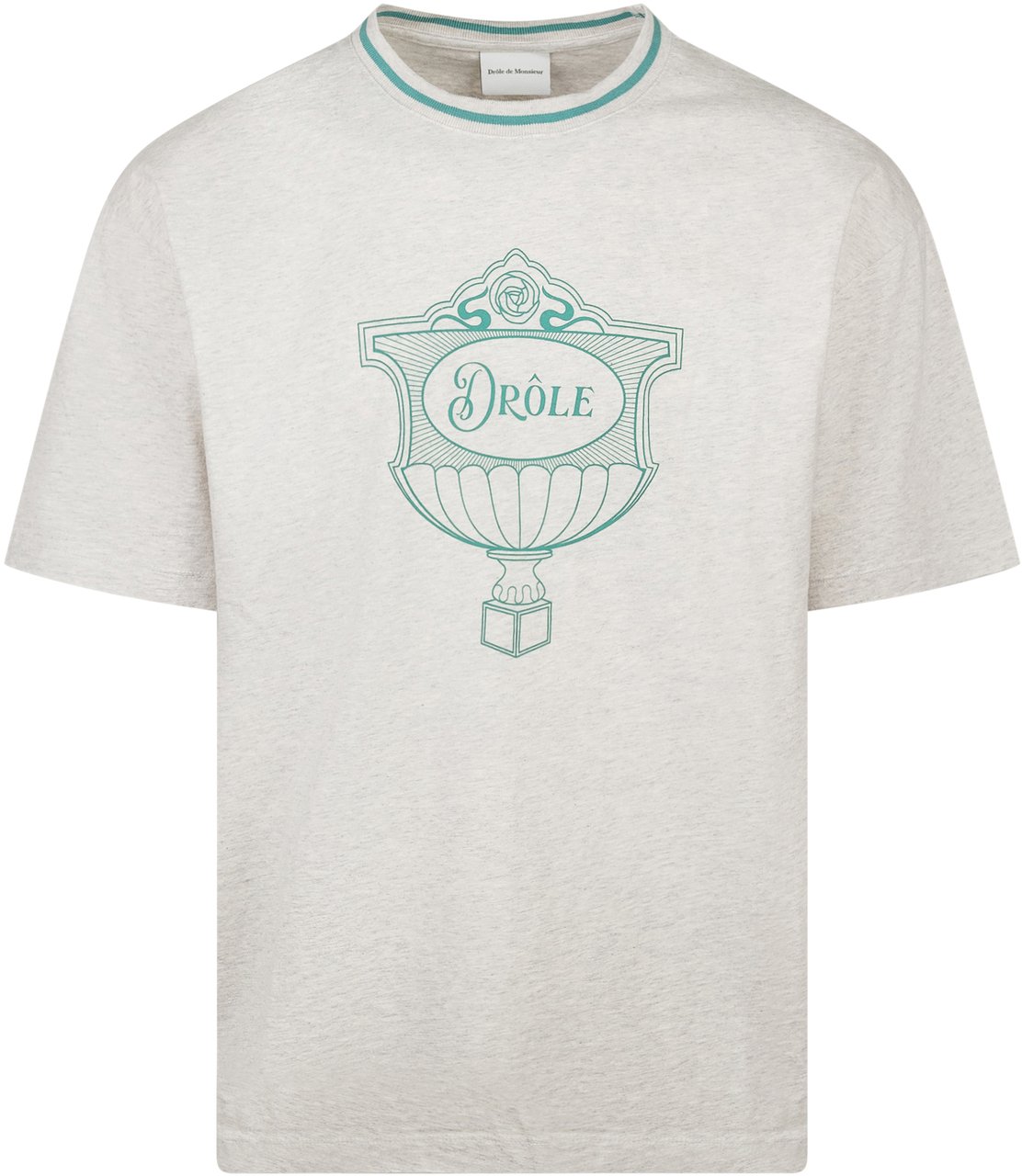 Drôle de Monsieur T-Shirt con Stampa Grijs