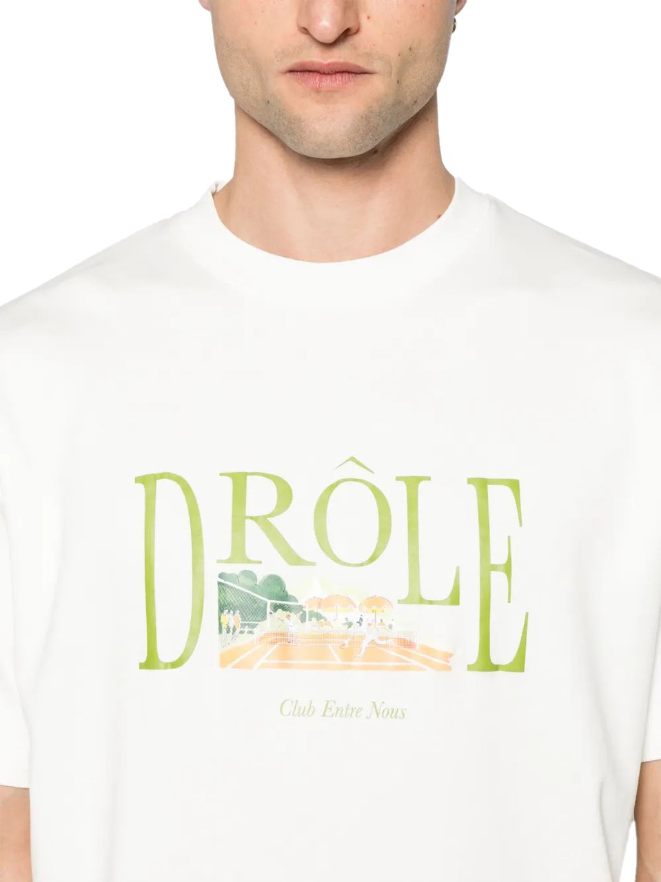 Drôle de Monsieur le t-shirt tennis court divers Divers