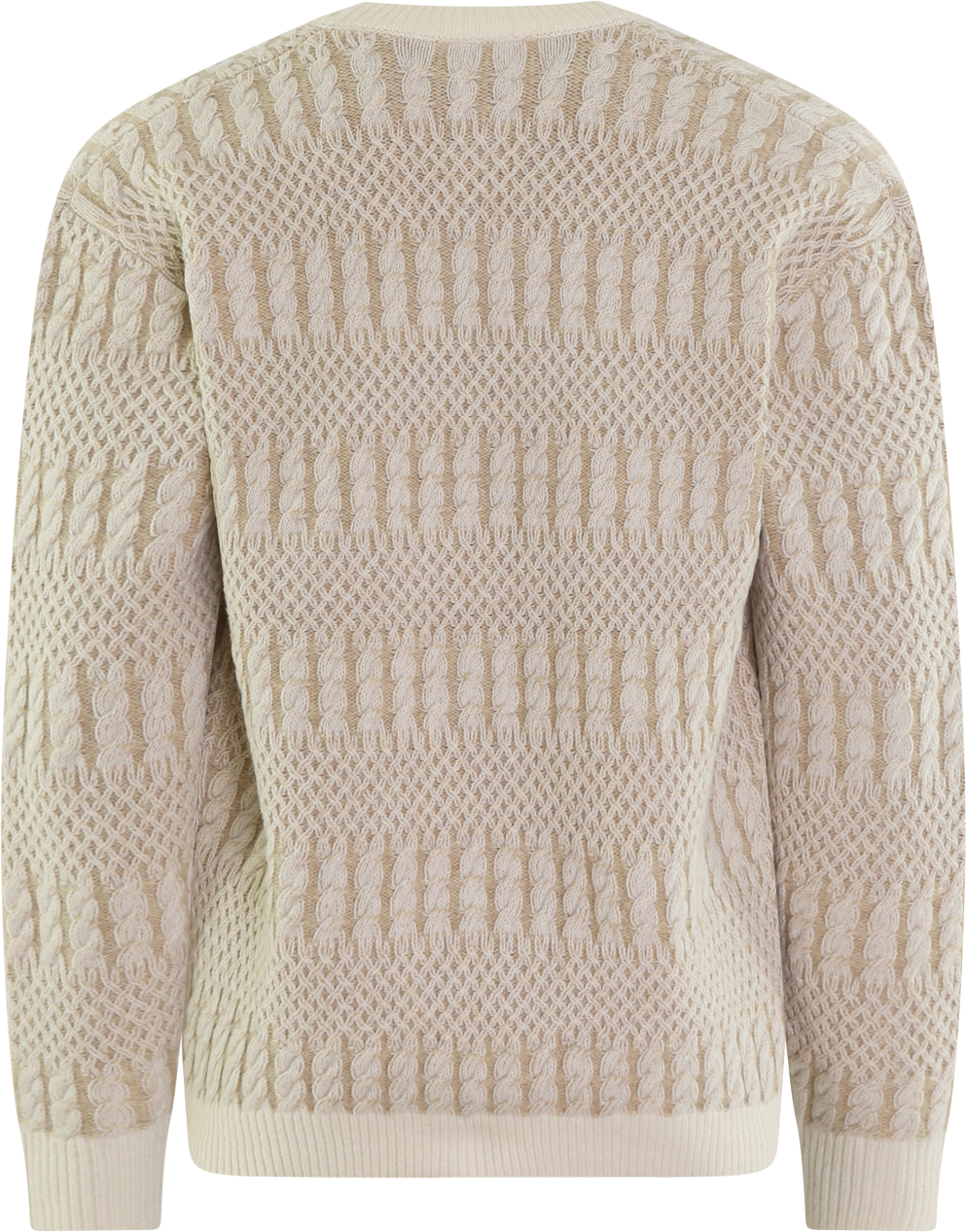 Drôle de Monsieur Heren Torsades Bicolor Vest Wit Wit