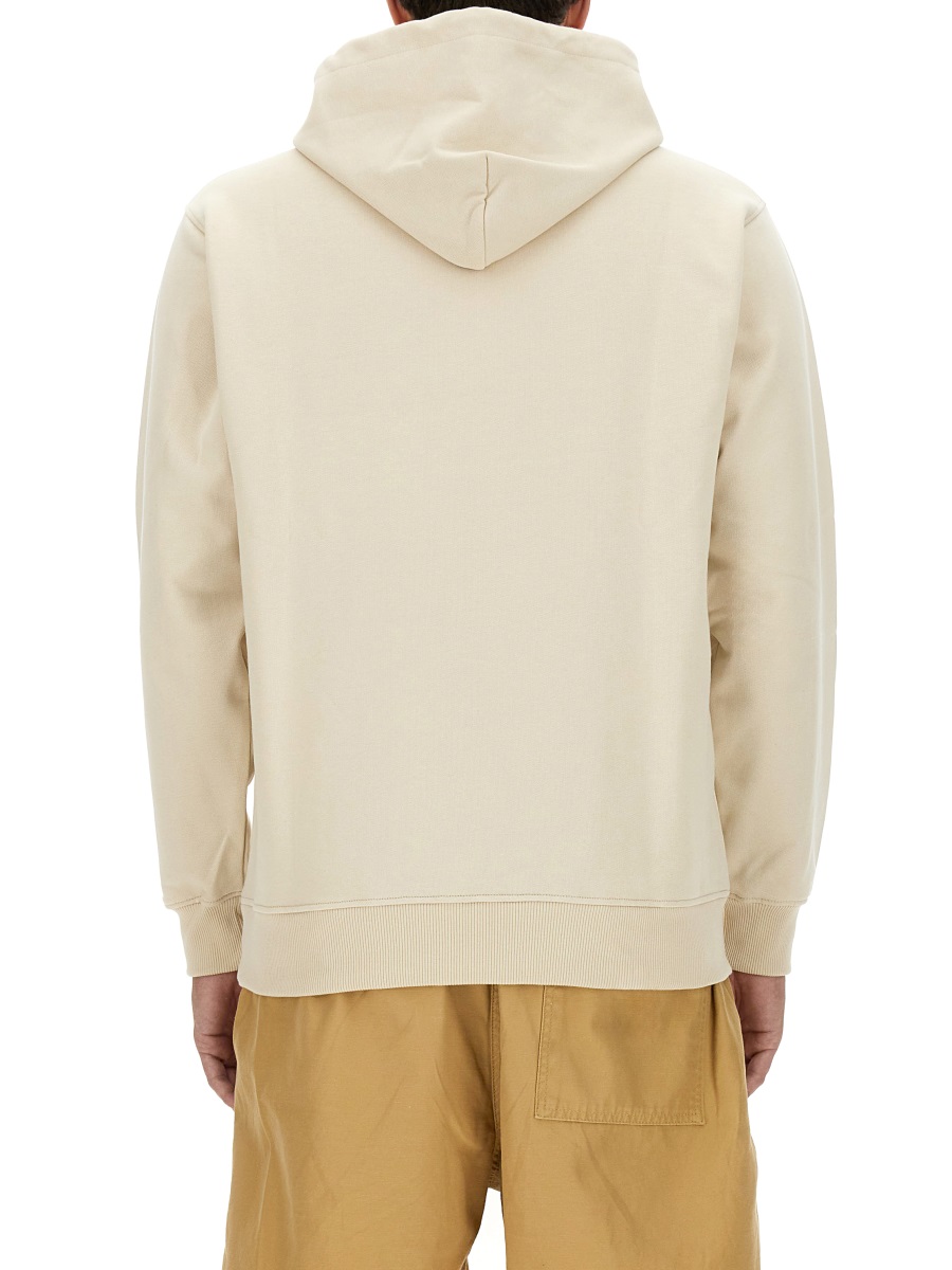 Drôle de Monsieur Neutrals Kangaroo Pocket Cotton Hoodie Neutraal