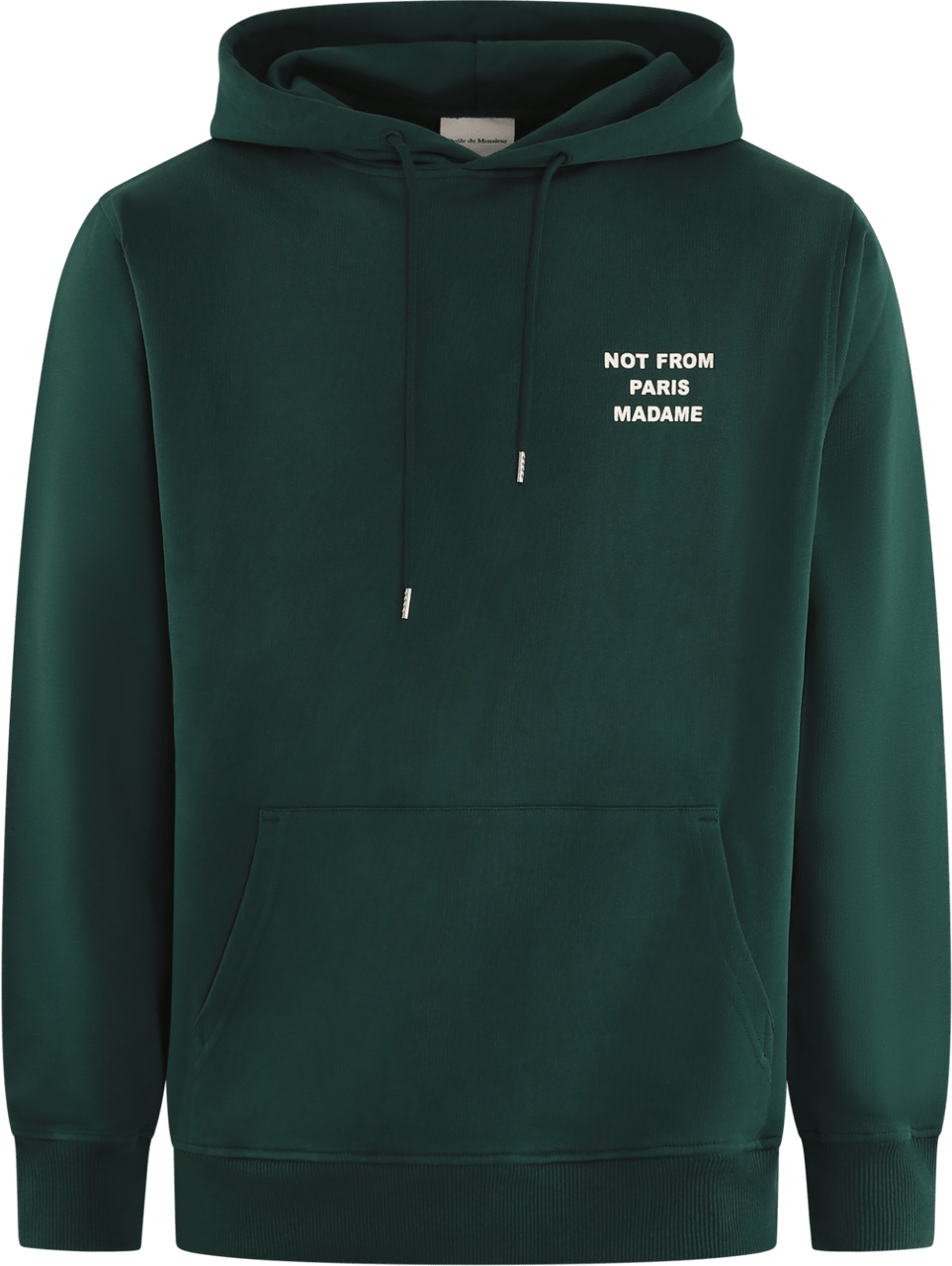 Drôle de Monsieur Heren Slogan Hoodie Groen Groen