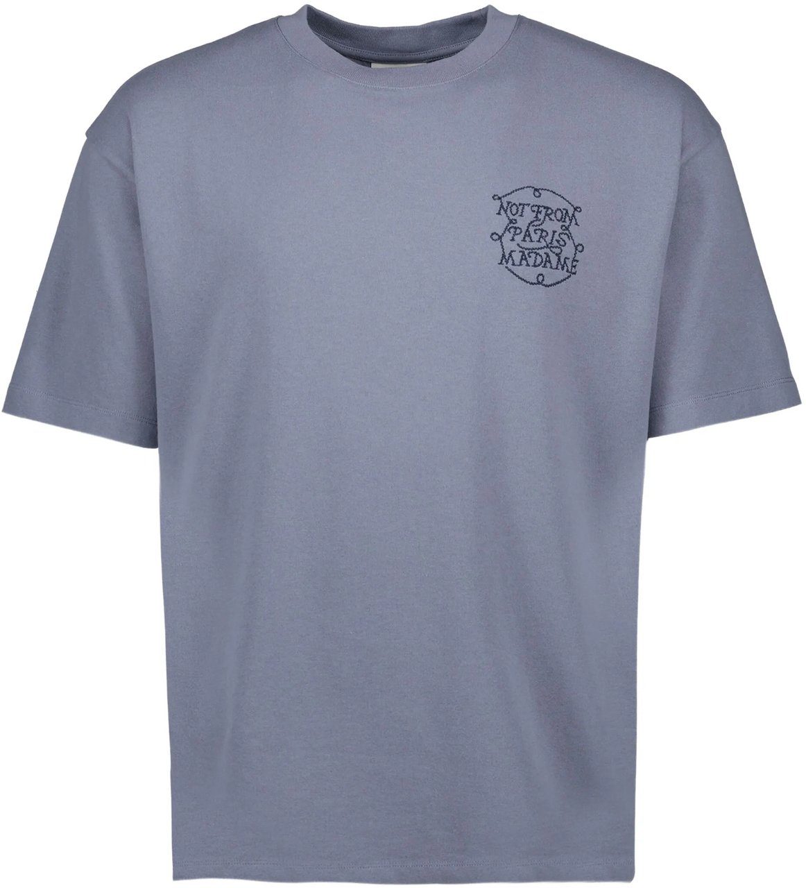 Drôle de Monsieur T-Shirts And Polos State Blue Blauw