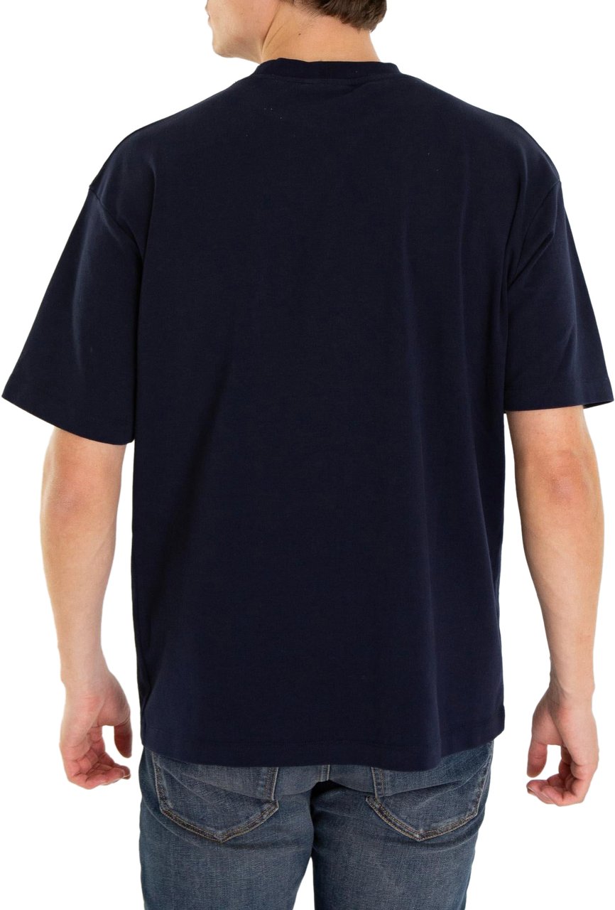 Drôle de Monsieur Heren Le Grand Hôtel T-Shirt Blauw Blauw