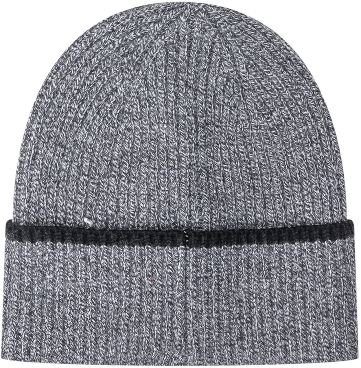 Drôle de Monsieur Drôle De Monsieur Beanie in Lana Grigio Mélange Donkergrijs