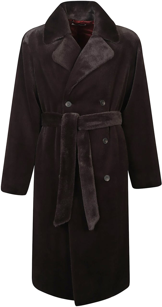 Drôle de Monsieur Double Breated Coat Brown Bruin