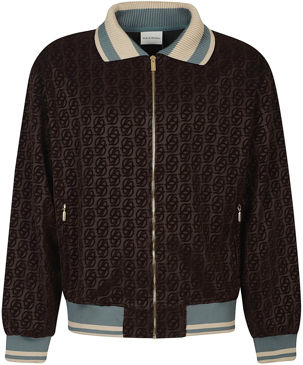 Drôle de Monsieur Monogram Tracksuit Jacket Brown Bruin