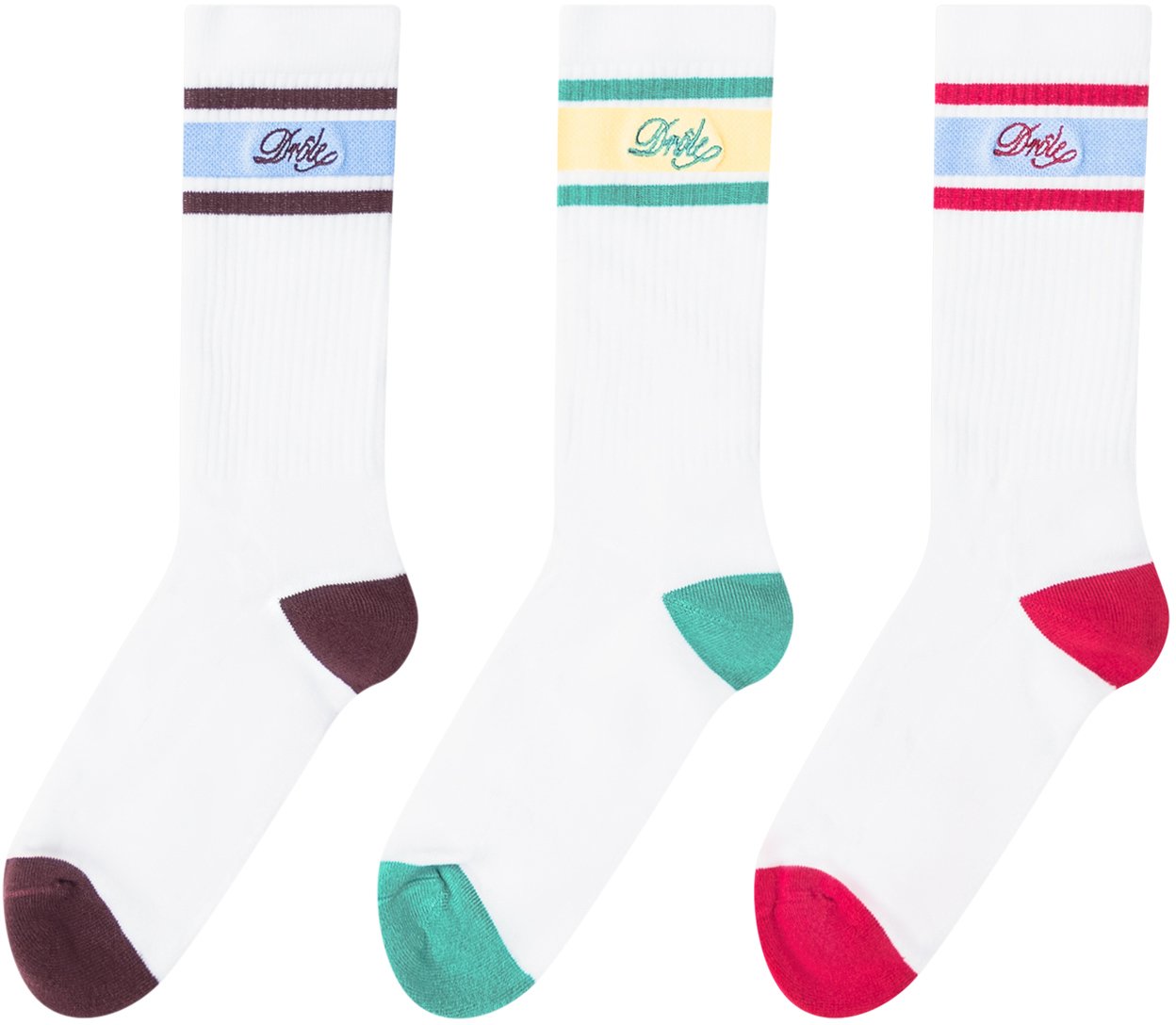 Drôle de Monsieur Drôle De Monsieur Set di Calzini con Logo Divers