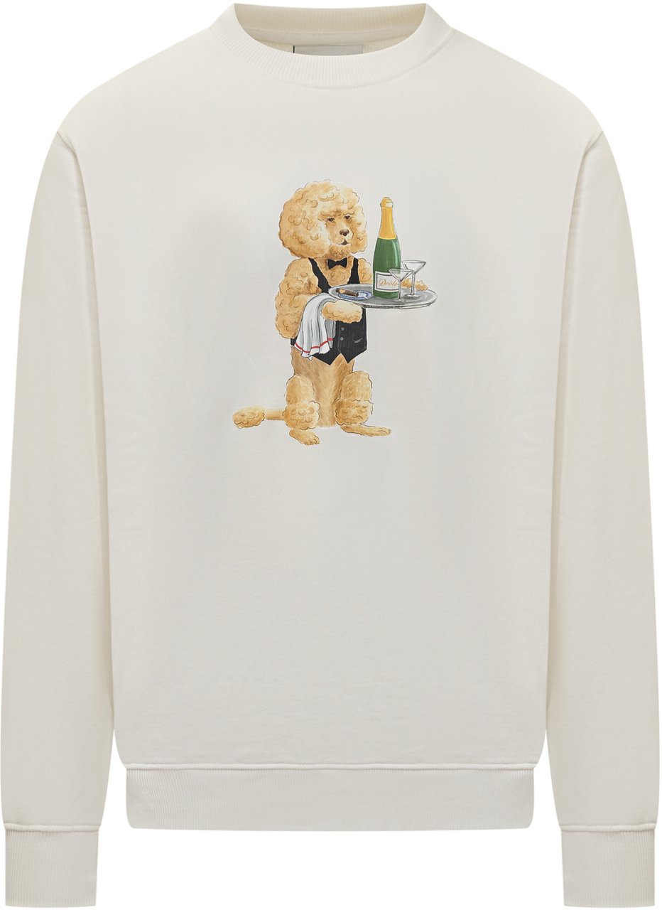 Drôle de Monsieur Drole de Monsieur Felpa Bianca Graphic Dog Wit
