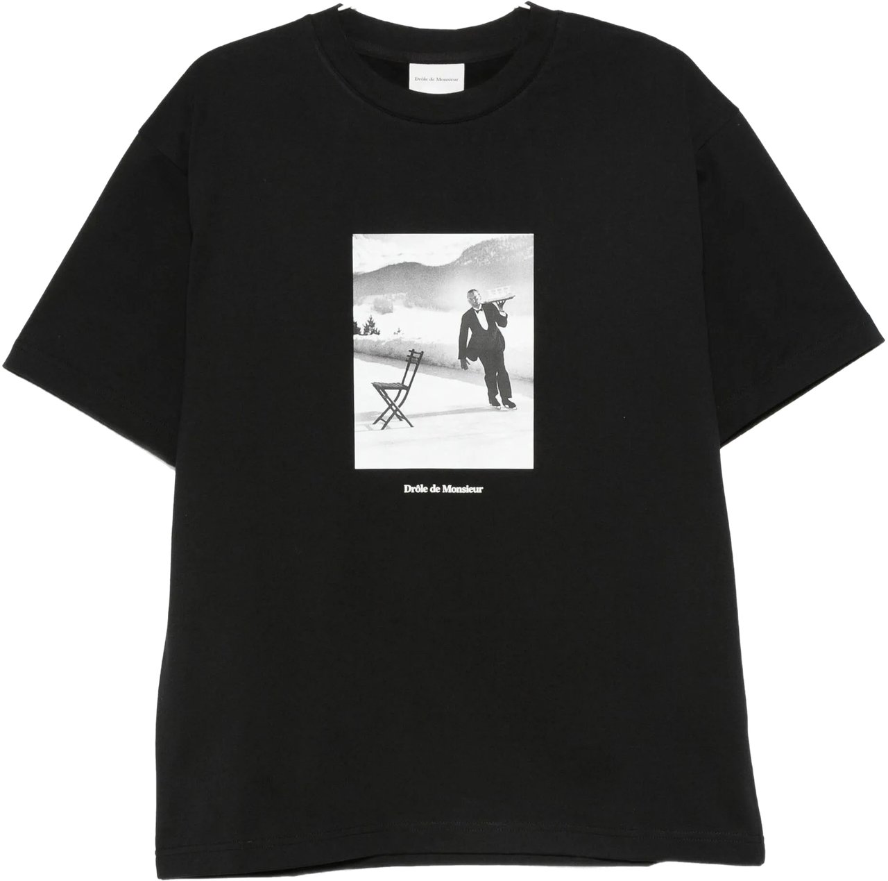 Drôle de Monsieur T-Shirts And Polos Black Zwart