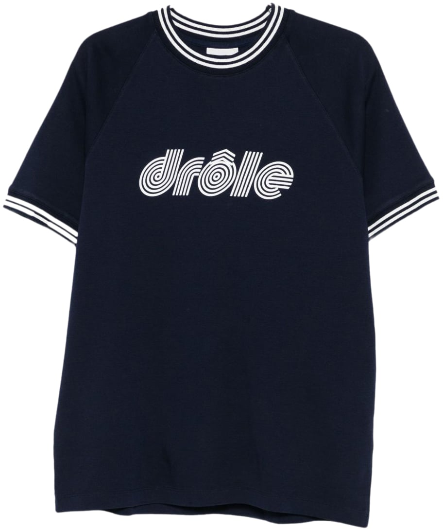 Drôle de Monsieur T-Shirts And Polos Blue Blauw