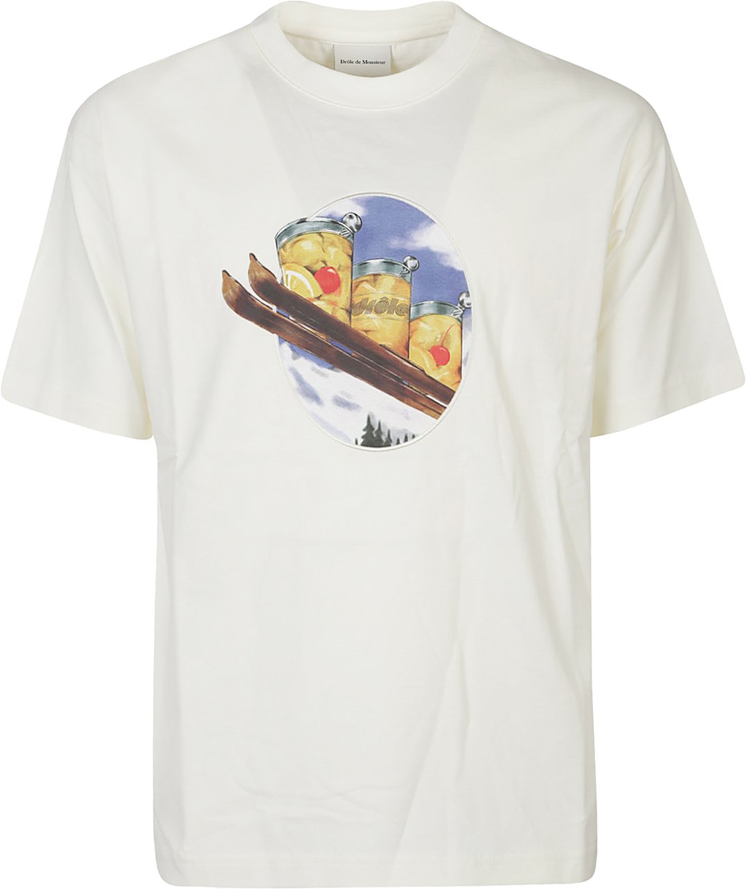 Drôle de Monsieur Sky T-shirt White Wit