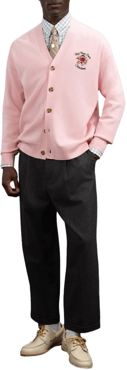 Drôle de Monsieur Vest slogan Roos Roze