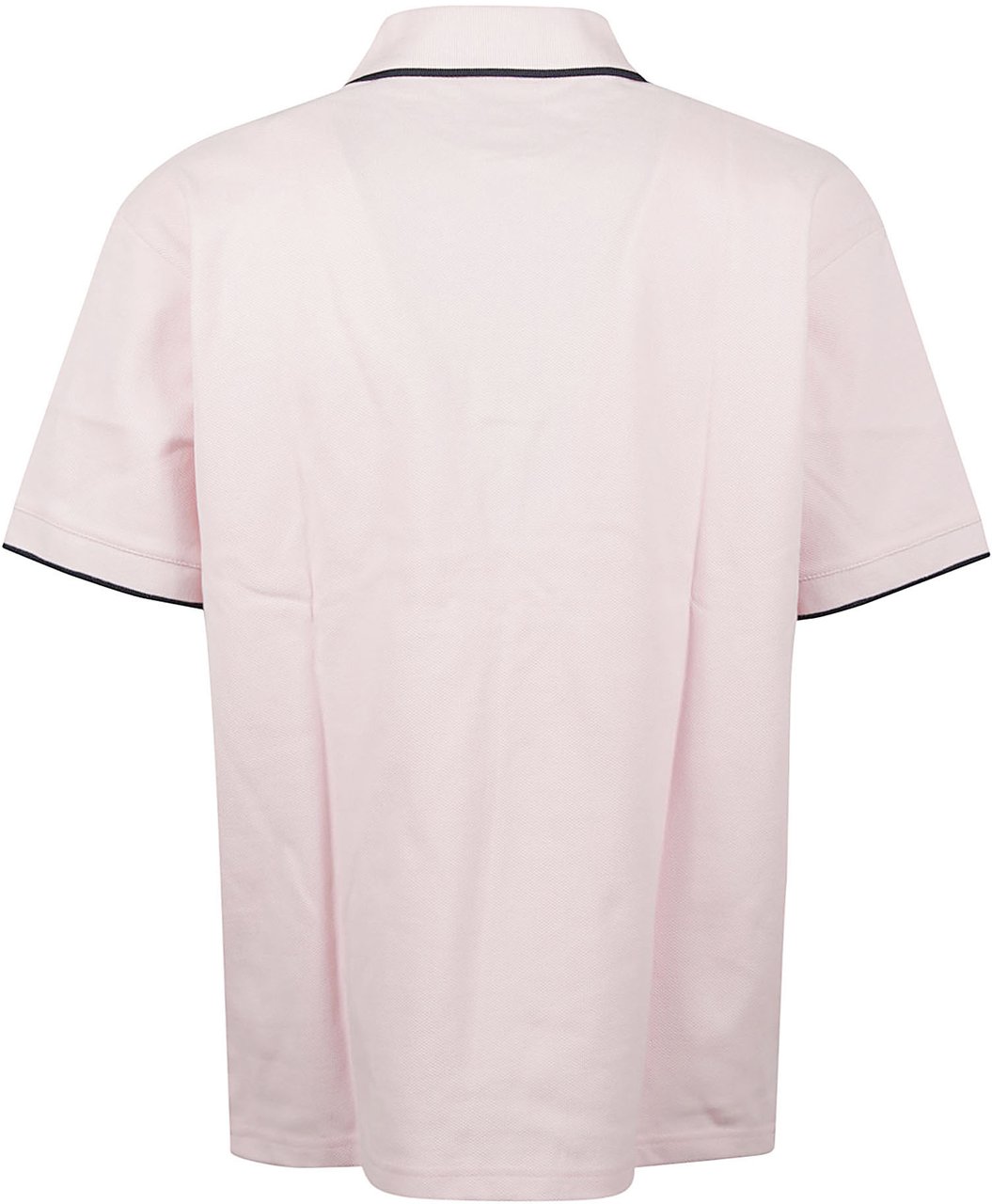 Drôle de Monsieur Short Sleeve Slogan Rose Polo Shirt Pink Roze