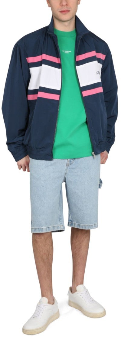 Drôle de Monsieur High Neck Casual Jacket Blauw