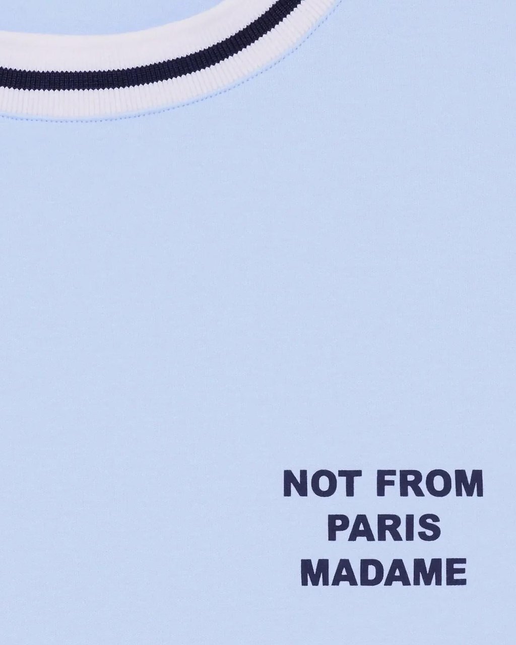 Drôle de Monsieur Heren T-Shirt Slogan Sport Blauw