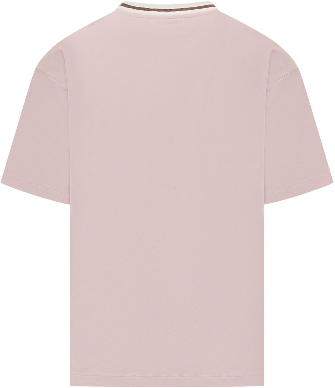 Drôle de Monsieur T-shirt Oversize Con Stampa Testuale Roze