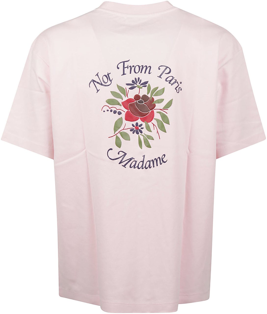 Drôle de Monsieur Slogan Rose T-shirt Pink Roze