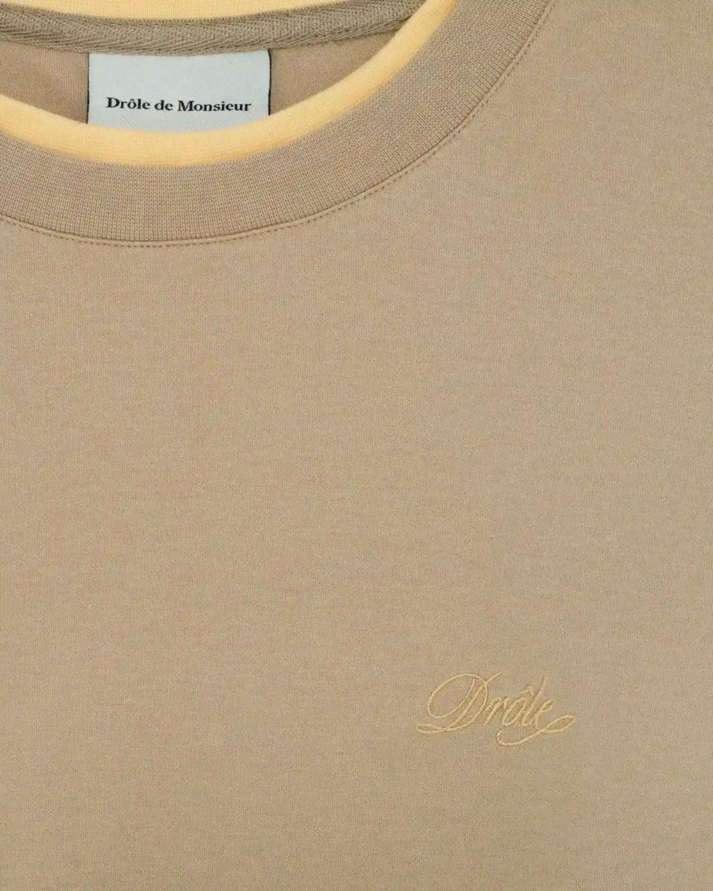 Drôle de Monsieur Heren T-Shirt D Mirior Beige