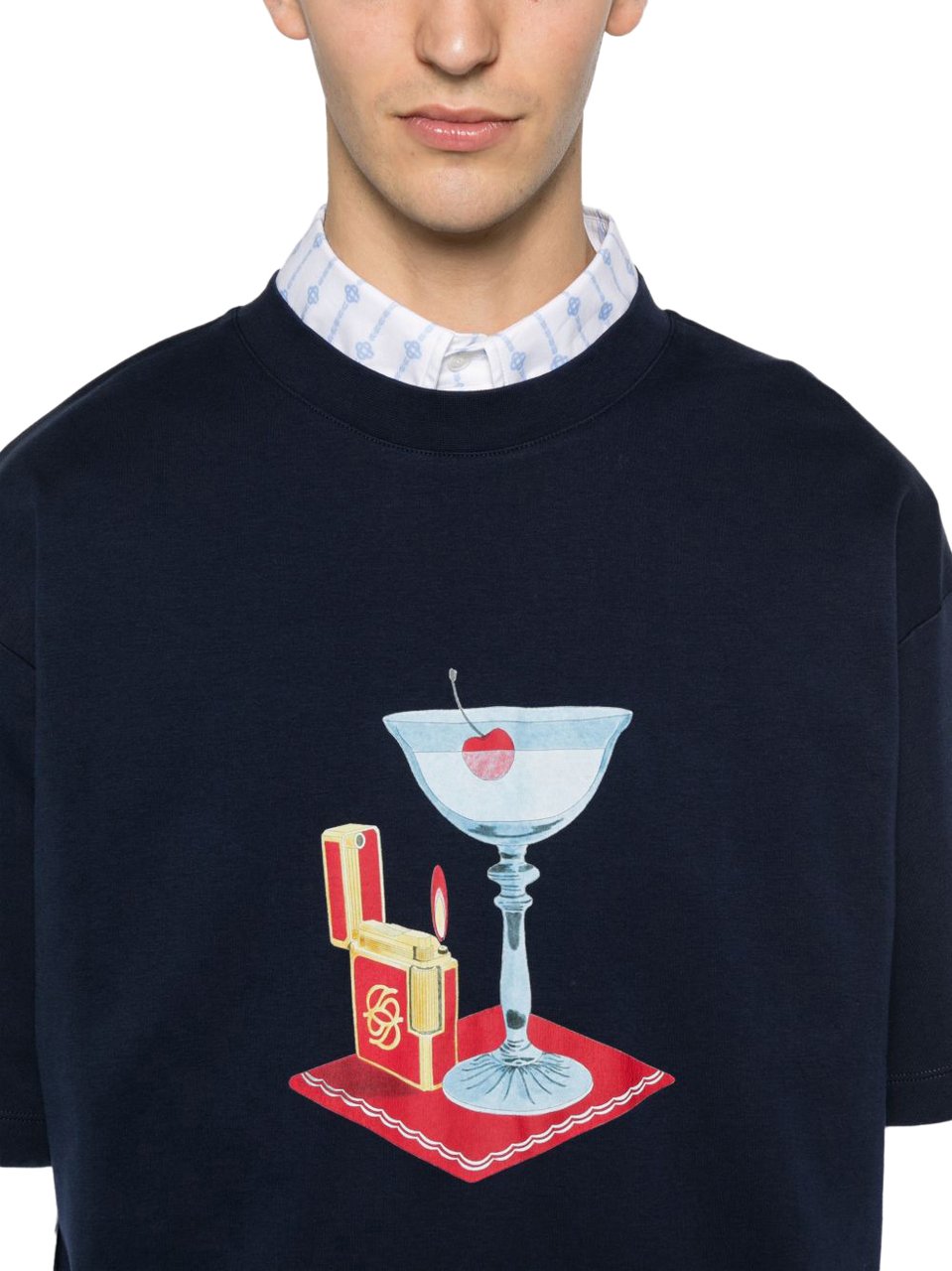 Drôle de Monsieur T-Shirts And Polos Blue Blauw