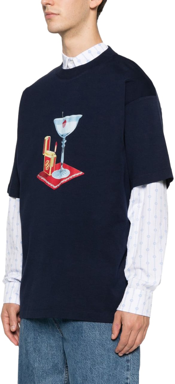 Drôle de Monsieur T-Shirts And Polos Blue Blauw