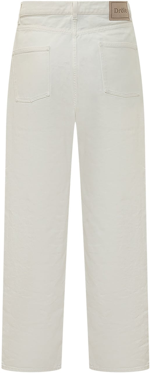 Drôle de Monsieur Jeans Straight a Cinque Tasche Wit