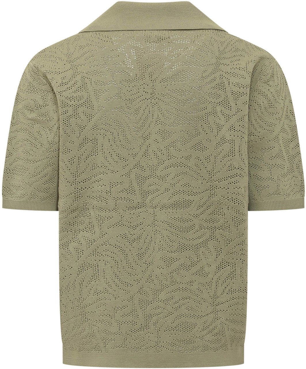 Drôle de Monsieur Camicia in Maglia Verde Salvia Lime