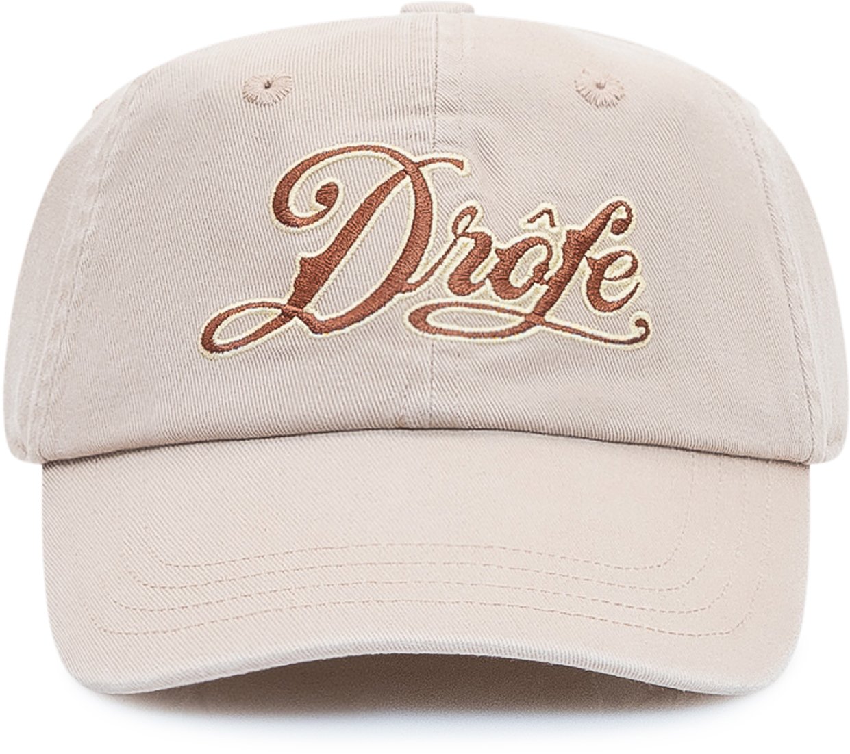 Drôle de Monsieur Cappello con Ricamo Frontale Wit