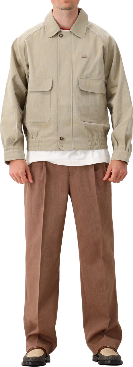 Drôle de Monsieur Overshirt Khaki Raglan Groen