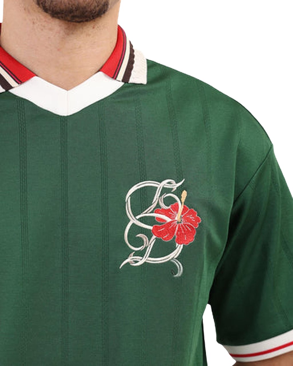 Drôle de Monsieur Drole De Monsieur Heren Polo D Hibiscus Groen