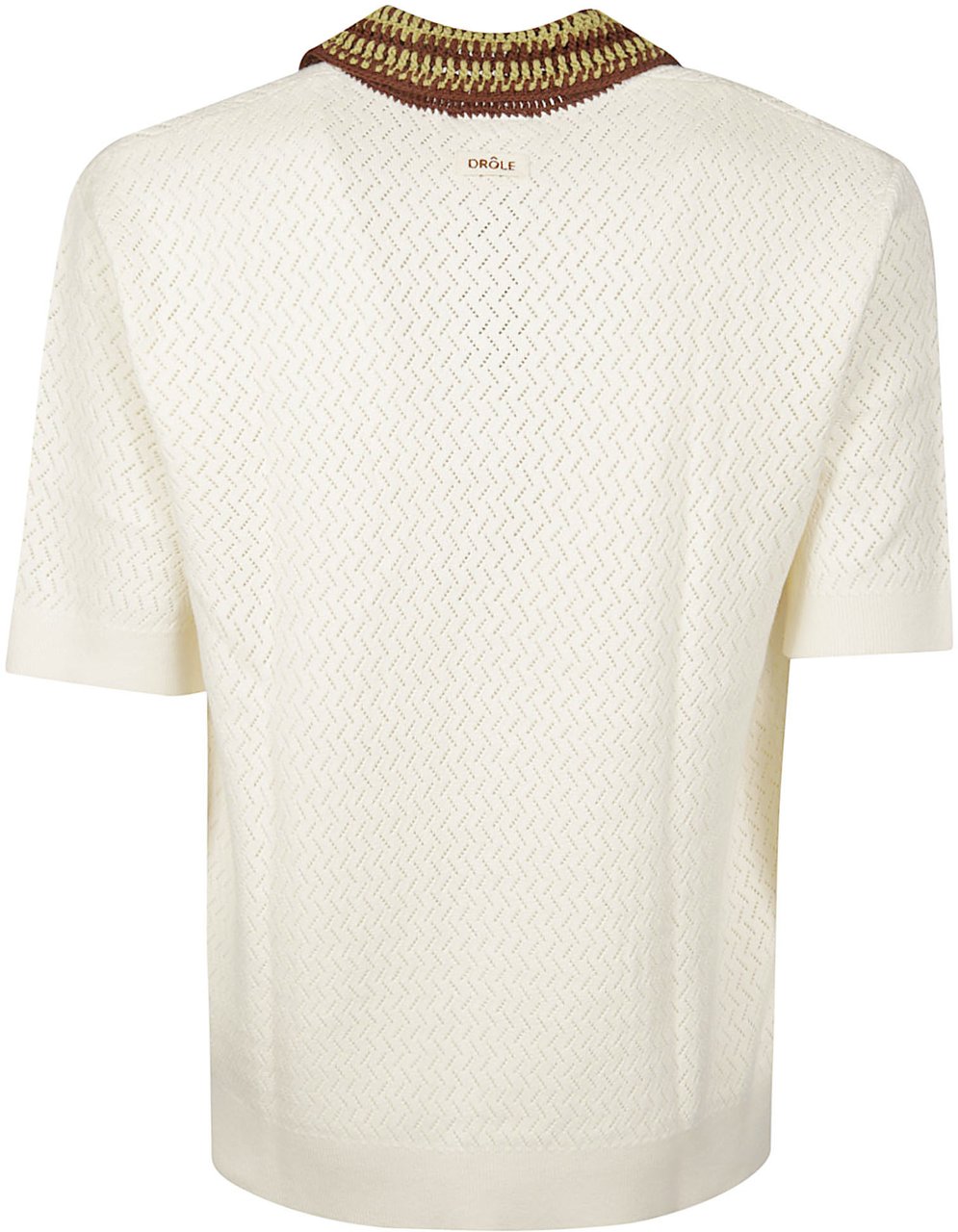 Drôle de Monsieur Short Sleeve Polo Shirt White Wit