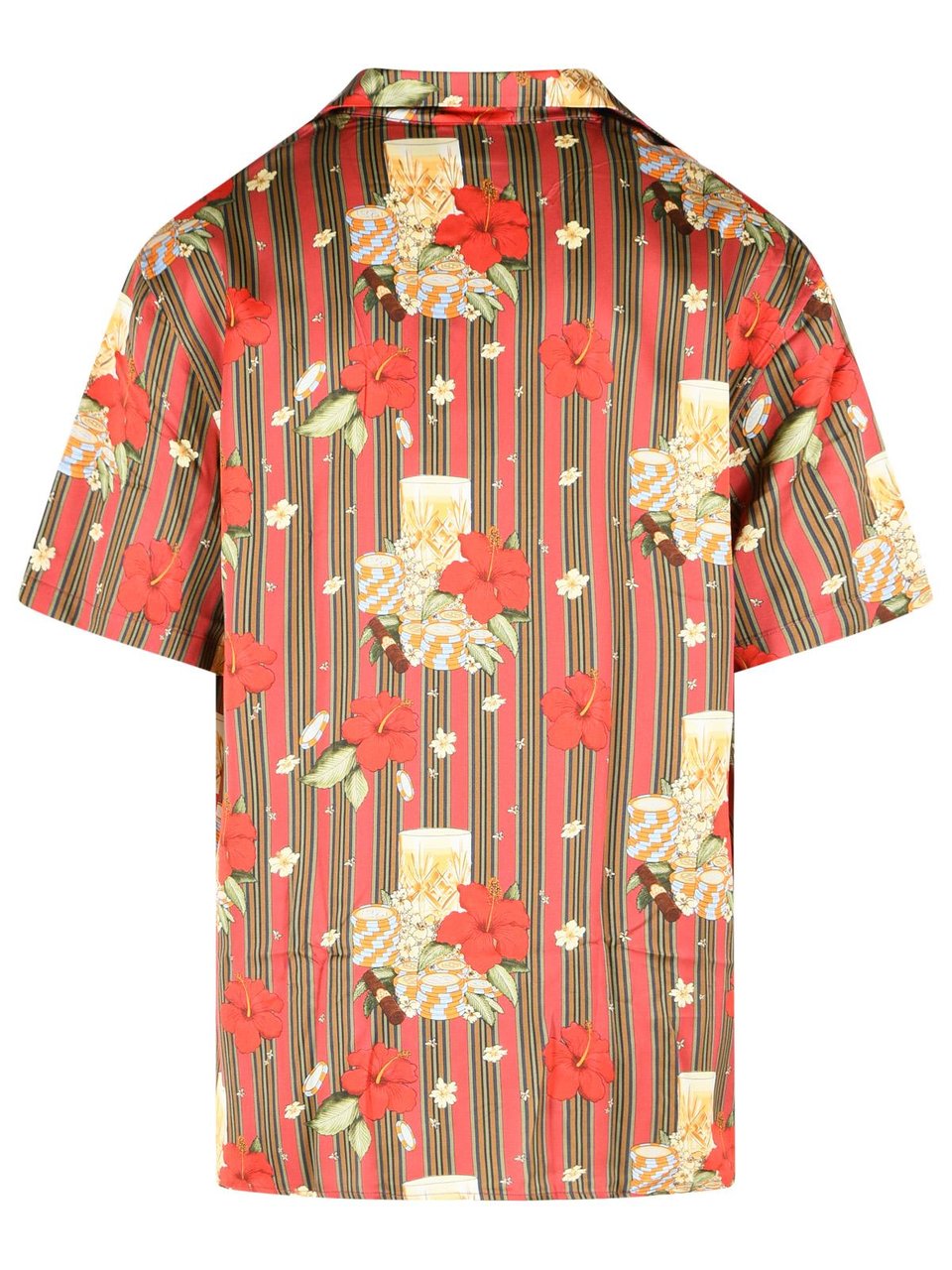 Drôle de Monsieur Multicolored 'Hibiscus Club' Shirt Neutraal