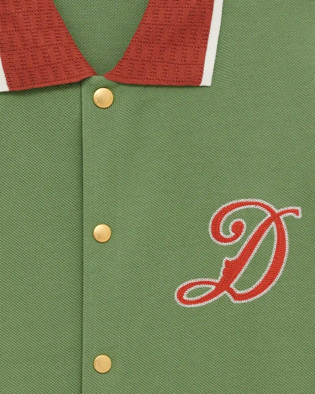 Drôle de Monsieur Heren Chemise Drôle Sport Brodée Groen