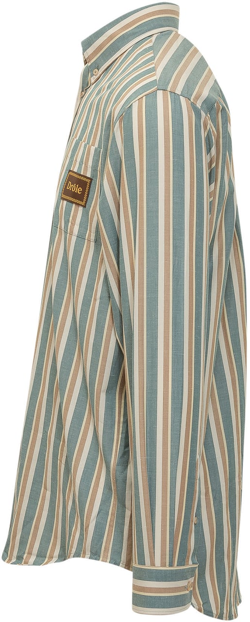 Drôle de Monsieur Camicia a Maniche Corte con Tasche Divers
