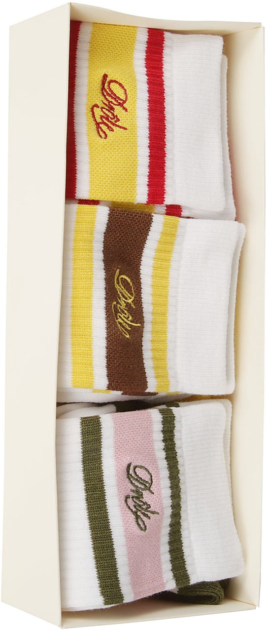 Drôle de Monsieur Box 3 Logo Socks Multicolour Divers